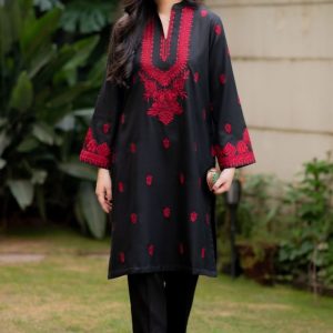 এক্সক্লুসিভ ফুল কটন ২ পিস ( কালো কালার )