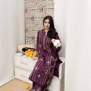 এক্সক্লুসিভ ফুল কটন ২ পিস ( বাদামী কালার )